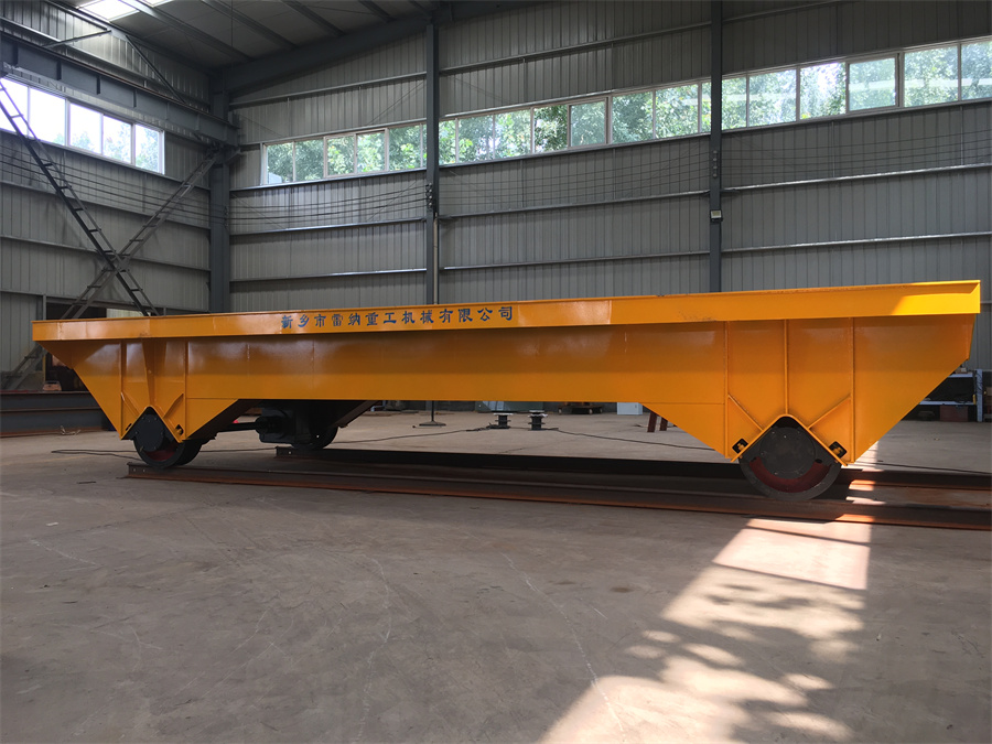 載重50噸拖纜供電超高臺(tái)面軌道臺(tái)車(chē)